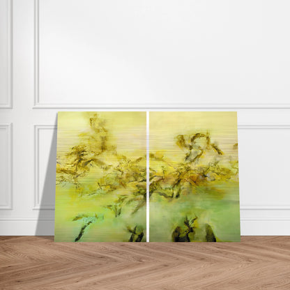 27 10 2002 2002 - Zao Wou-Ki Brushed Aluminum Print - 70x100 cm / 28x40 inches | Zao Wou-Ki Aluminum Print | Zao Wou-Ki Prints