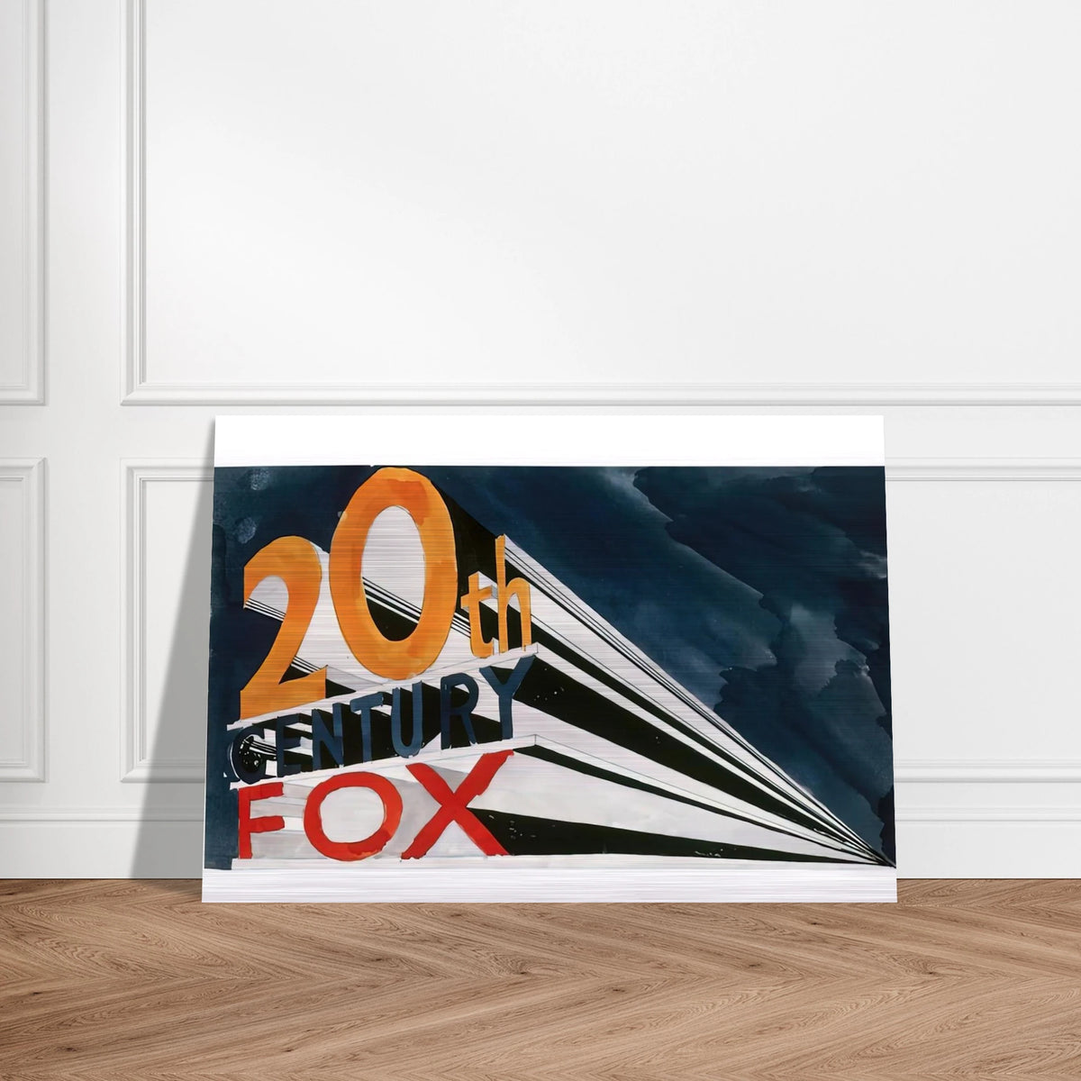 20TH CENTURY FOX 1962 - Edward Ruscha Brushed Aluminum Print - 70x100 cm / 28x40 inches | Edward Ruscha Aluminum Print | Edward Ruscha Prints