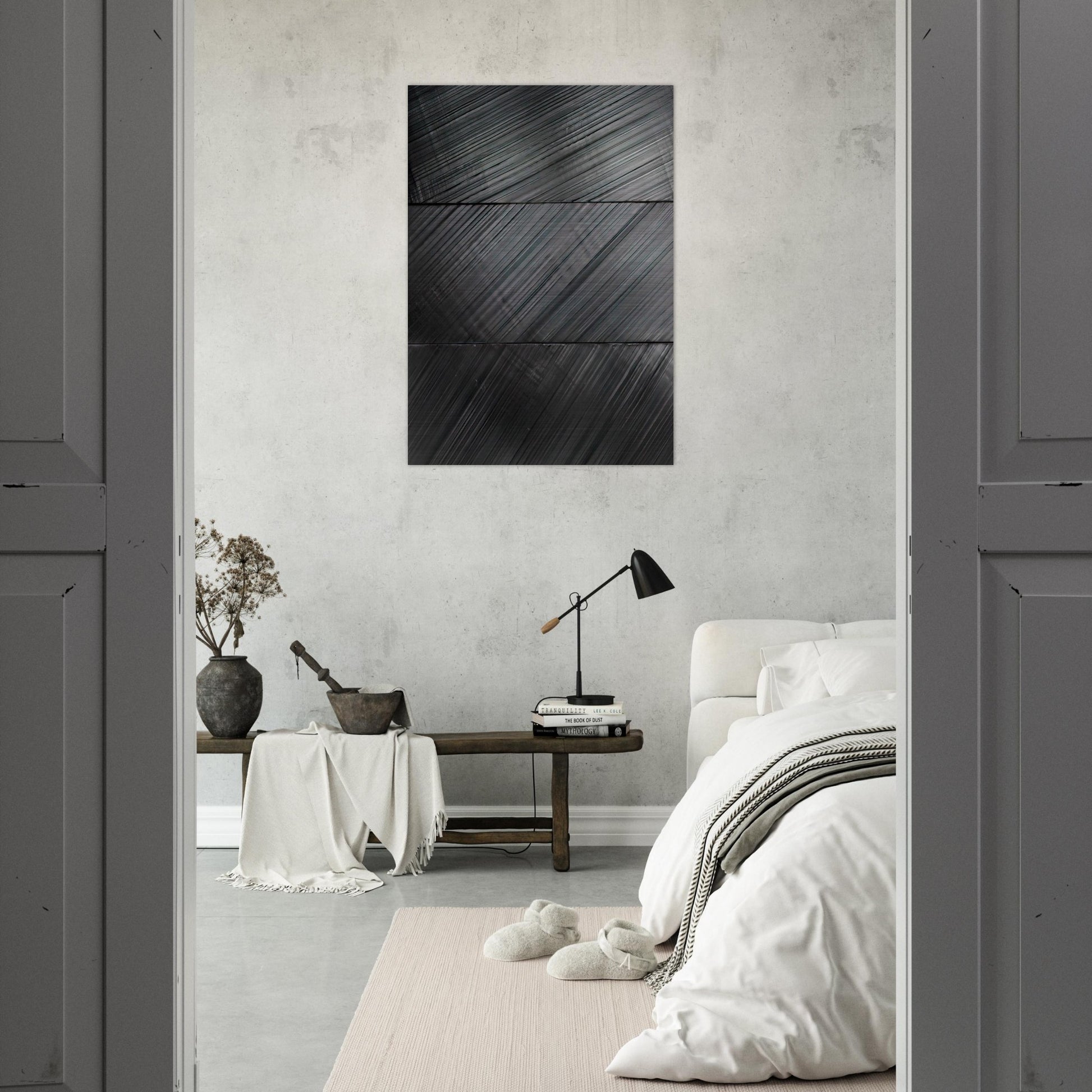 Peinture 18 Mars 2010 - 2010 - Pierre Soulages Brushed Aluminum Print - 70x100 cm / 28x40 inches | Pierre Soulages Aluminum Print | Pierre Soulages Prints