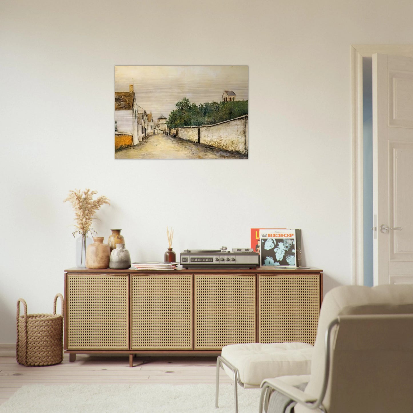 LANDSCAPE - Maurice Utrillo Brushed Aluminum Print - 70x100 cm / 28x40 inches | Maurice Utrillo Aluminum Print | Maurice Utrillo Prints