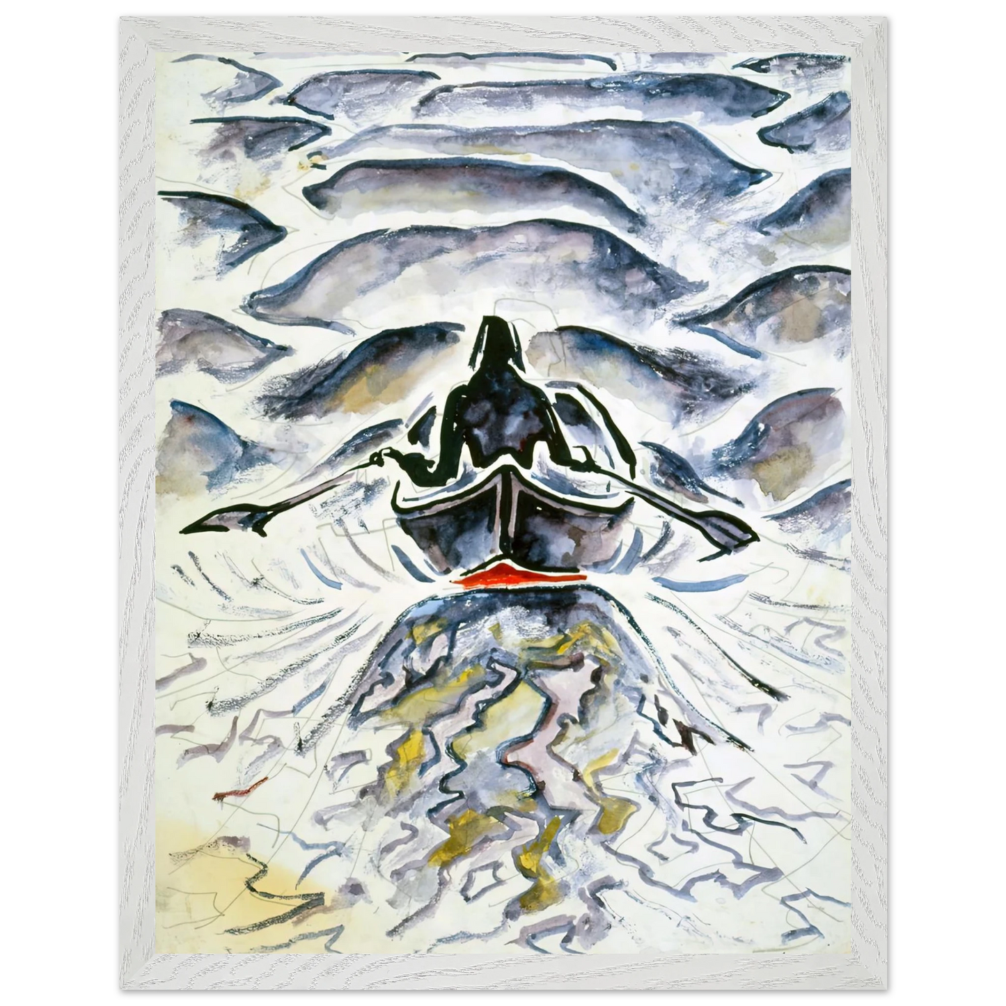Walter Inglis Anderson - Walter Anderson Wall art - 40x50 cm / 16x20 inches - Premium Wooden Framed Poster With Fine Art Paper-canvas - Black frame