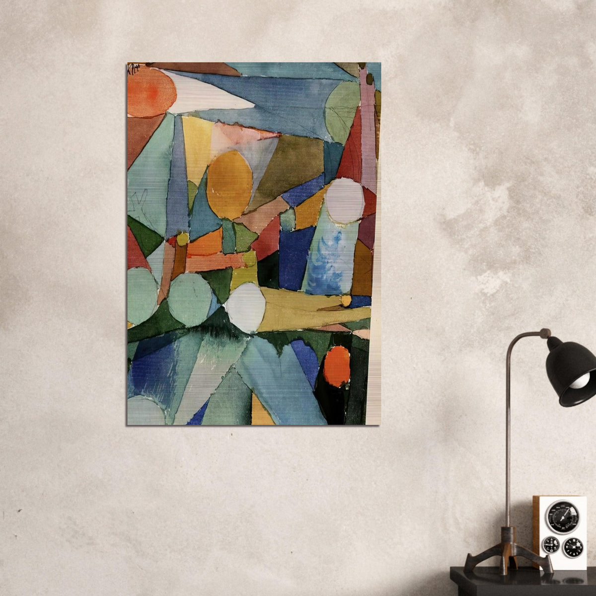 COLOUR SHAPES 1914 - Paul Klee Brushed Aluminum Print - 70x100 cm / 28x40 inches | Paul Klee Aluminum Print | Paul Klee Prints