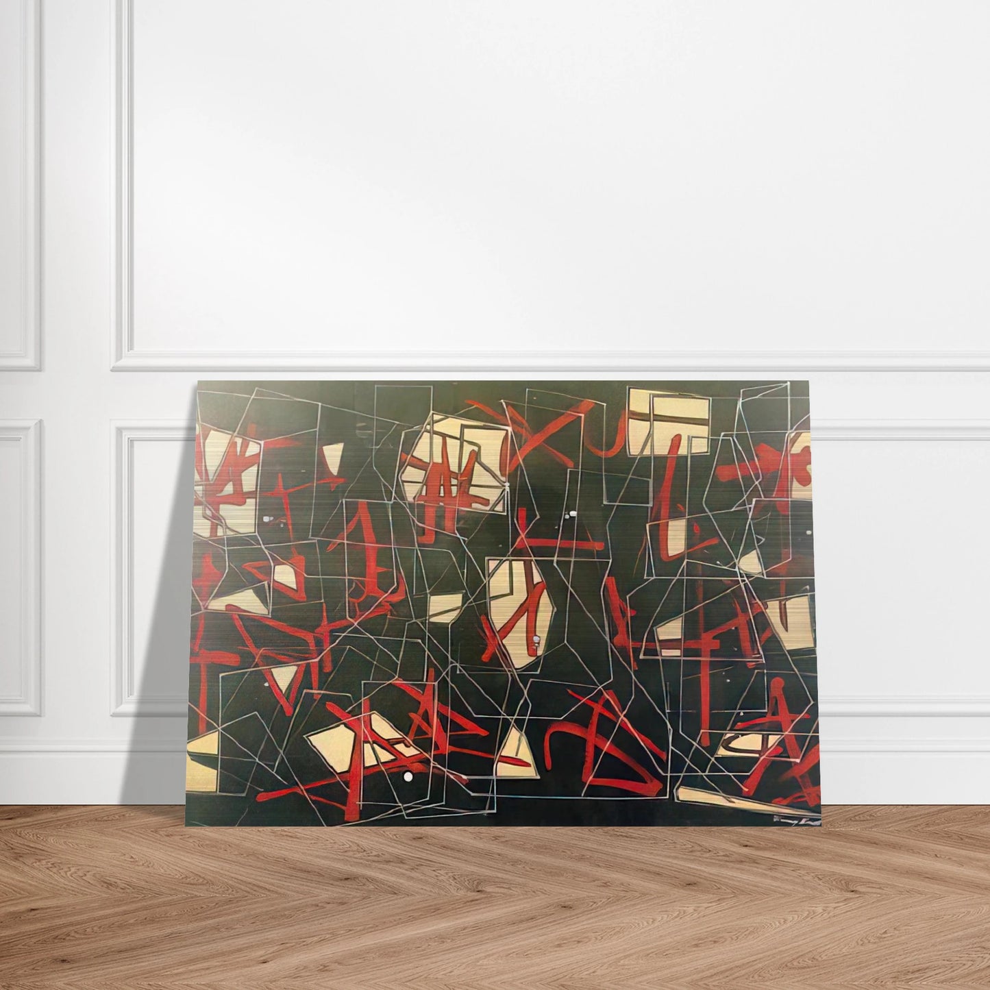 Synapse - 1950 - Jimmy Ernst Brushed Aluminum Print - 70x100 cm / 28x40 inches | Jimmy Ernst Aluminum Print | Jimmy Ernst Prints