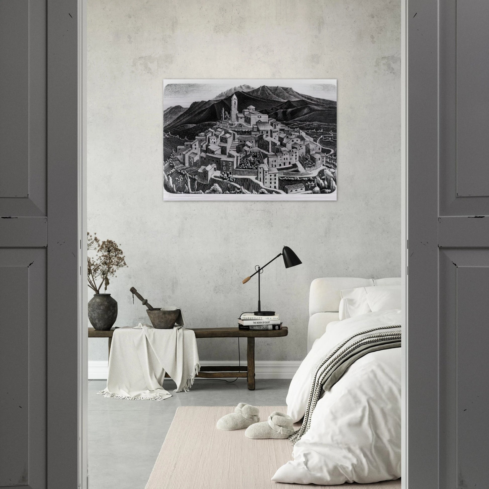 ESCHER (11) - MC Escher Brushed Aluminum Print - 70x100 cm / 28x40 inches | MC Escher Aluminum Print | MC Escher Prints | Maurits Cornelis Escher Prints