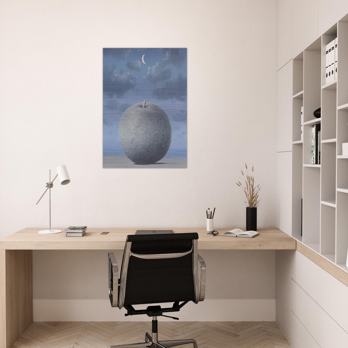SOUVENIRS FROM TRAVEL 1963 - Rene Magritte Brushed Aluminum Print - 70x100 cm / 28x40 inches | Rene Magritte Aluminum Print | Rene Magritte Prints