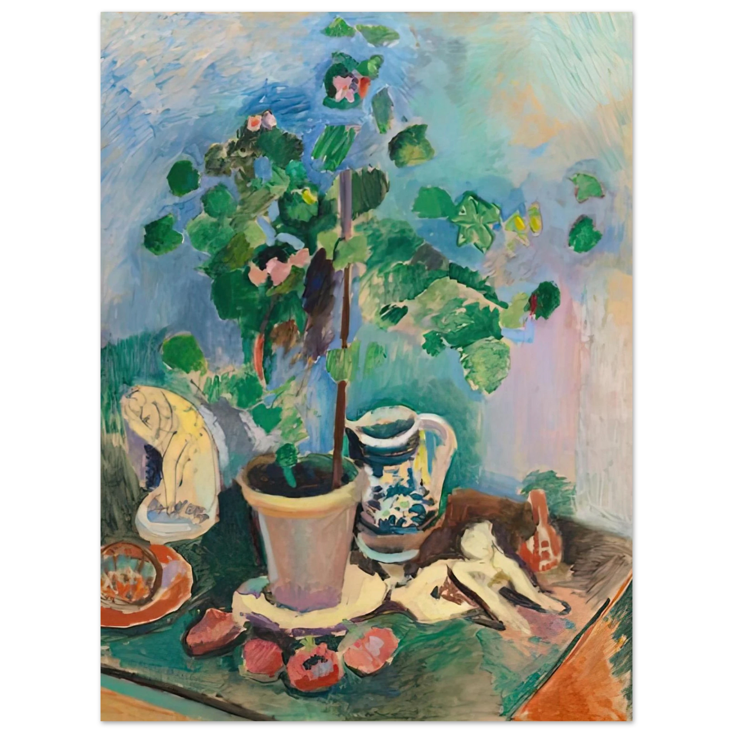 Henri Matisse - THE GERANIUM 1906  75x100 cm / 30x40inches Fine Art Poster