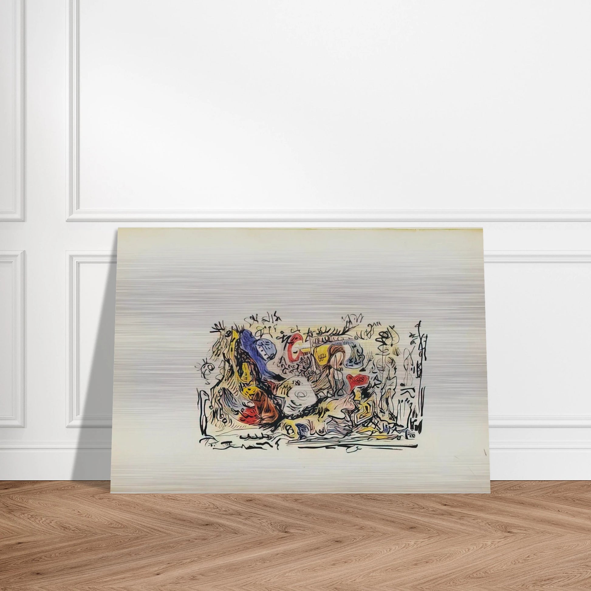 UNTITLED - Jackson Pollock Brushed Aluminum Print - 70x100 cm / 28x40 inches | Jackson Pollock Aluminum Print | Jackson Pollock Prints