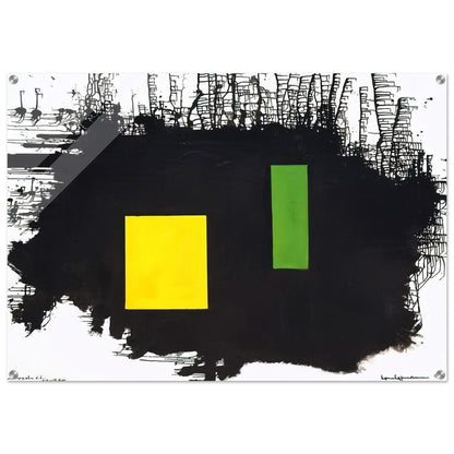 To J.F.K. - A Thousand Roots Did Die With Thee - Hans Hofmann Acrylic Print - 70x100 cm / 28x40″ inches | Hans Hofmann Wall Art | Hans Hofmann Prints