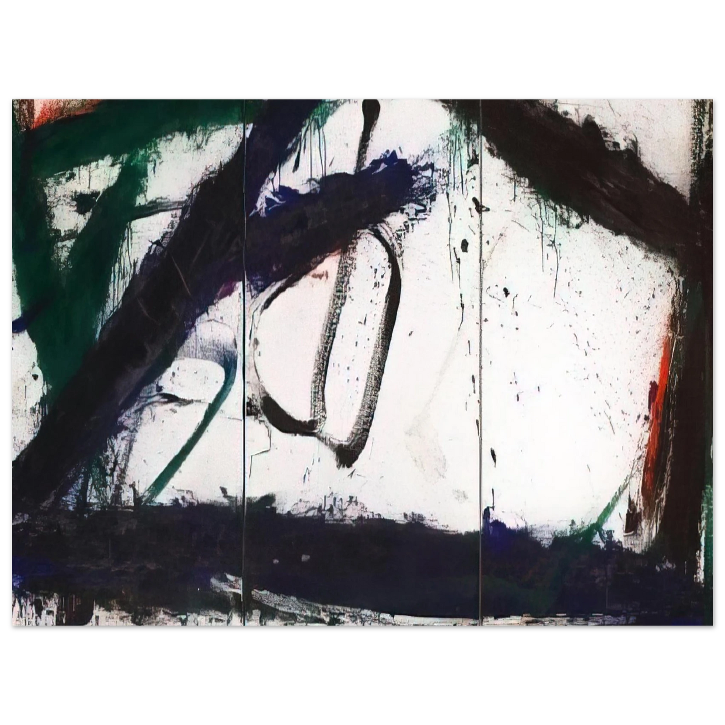 Norman Bluhm - Frozen Summer - 1966  75x100 cm / 30x40inches Fine Art Poster