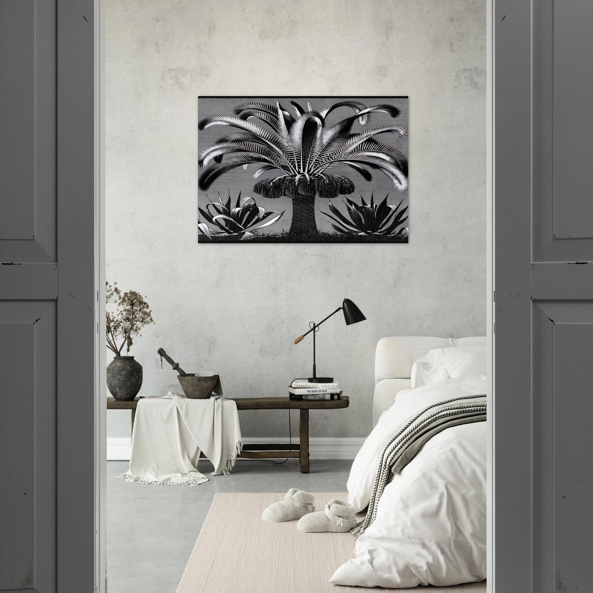 PALM - MC Escher Brushed Aluminum Print - 70x100 cm / 28x40 inches | MC Escher Aluminum Print | MC Escher Prints