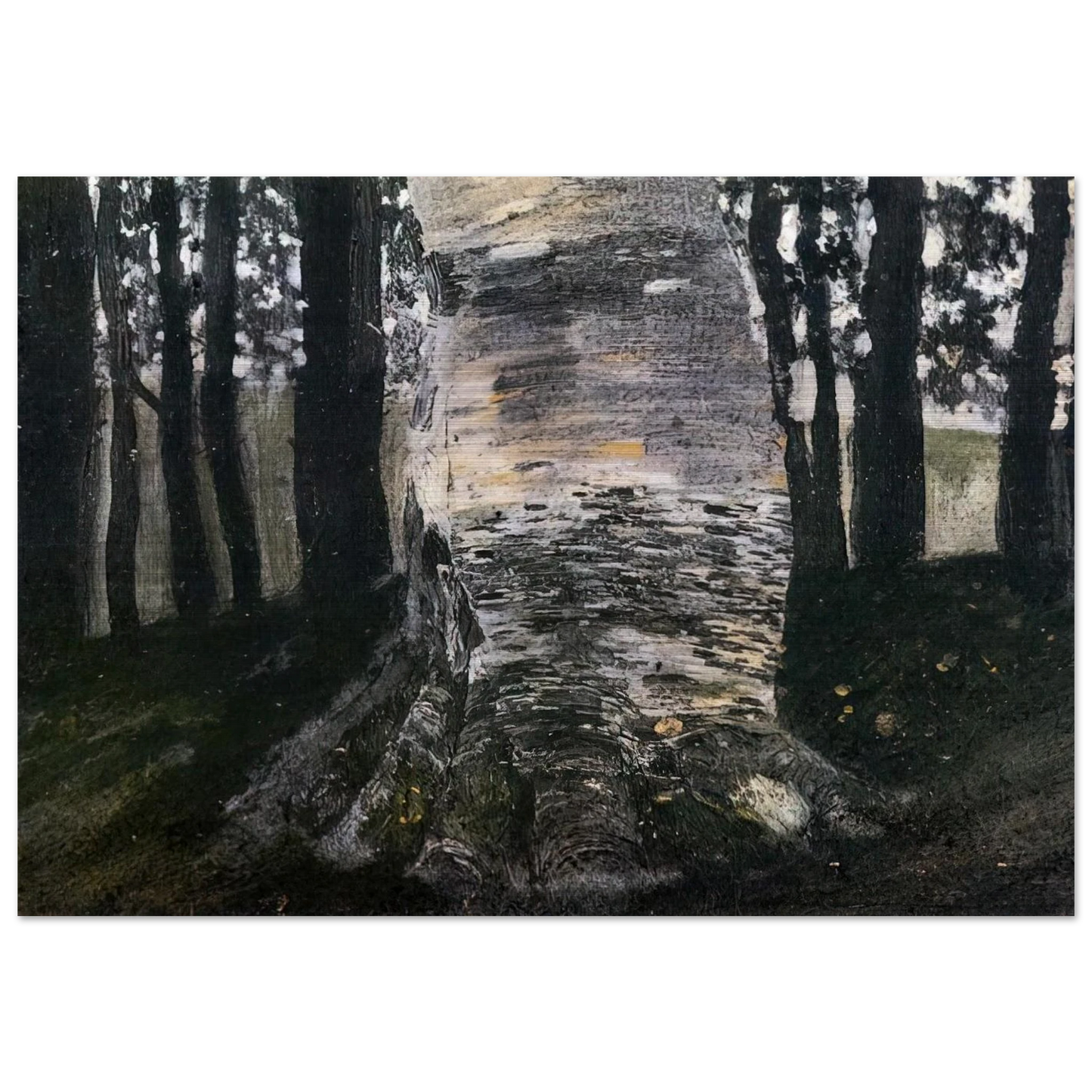 BIRCH IN A FOREST - Gustav Klimt Brushed Aluminum Print - 70x100 cm / 28x40 inches | Gustav Klimt Aluminum Print | Gustav Klimt Prints