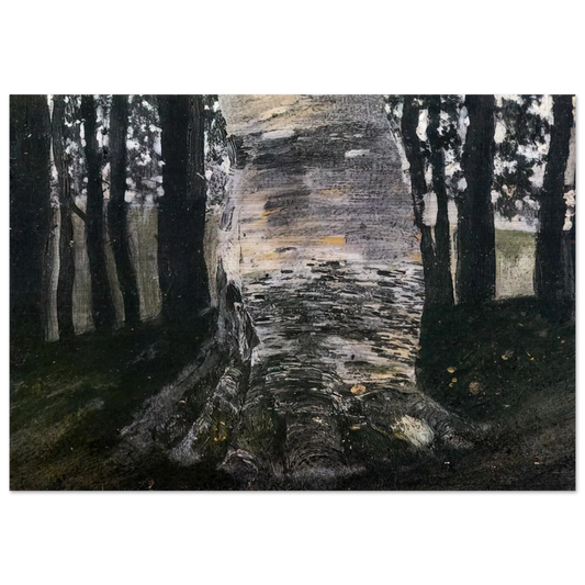 BIRCH IN A FOREST - Gustav Klimt Brushed Aluminum Print - 70x100 cm / 28x40 inches | Gustav Klimt Aluminum Print | Gustav Klimt Prints