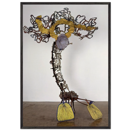 Cantileve - 1983 - Nancy Graves 70x100 cm / 28x40 inches Framed Art Print – Black Wooden Frame