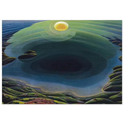 Aurora sul Golfo - 1935 - Gerardo Dottori Brushed Aluminum Print - 70x100 cm / 28x40 inches | Gerardo Dottori Aluminum Print | Gerardo Dottori Prints