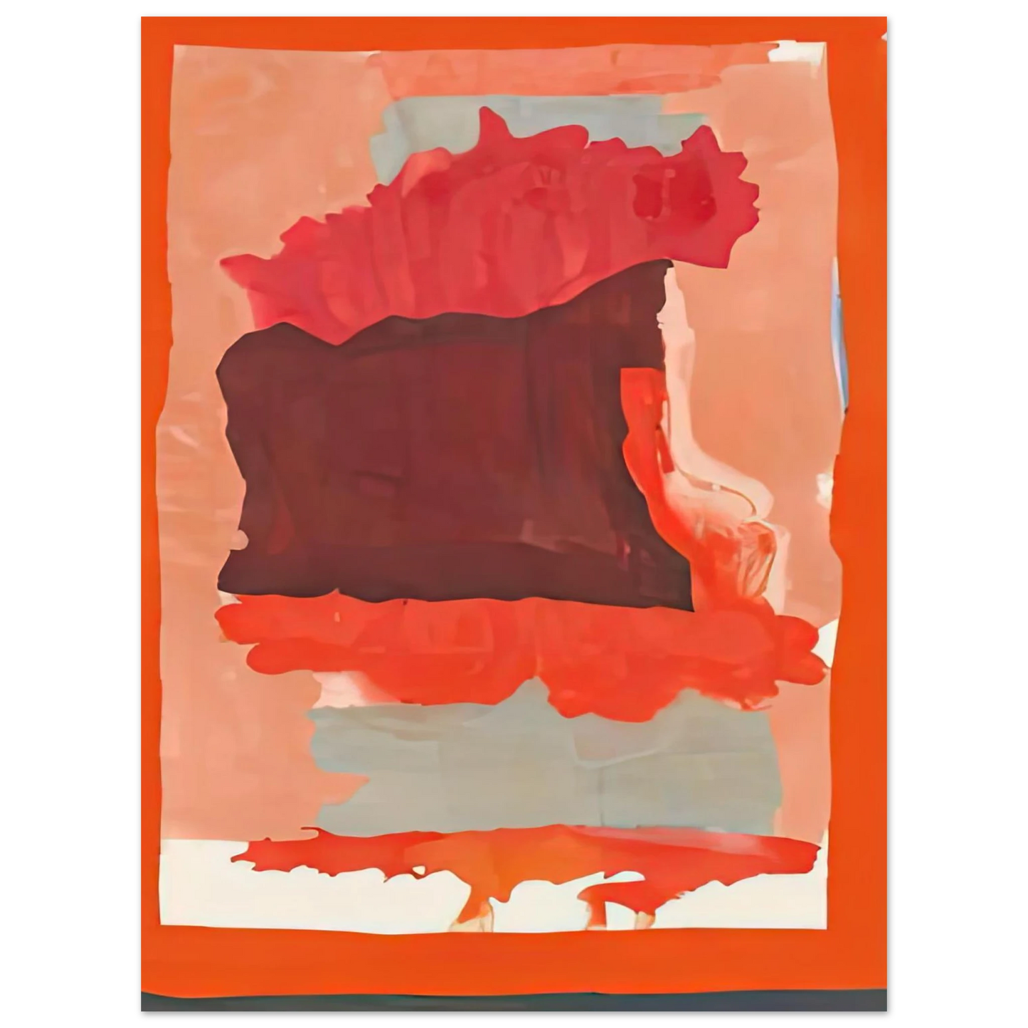 Helen Frankenthaler - Cape Orange, 1964- Wall Art - 60x80 cm / 24x32 inches - Fine Art Poster-canvas - -