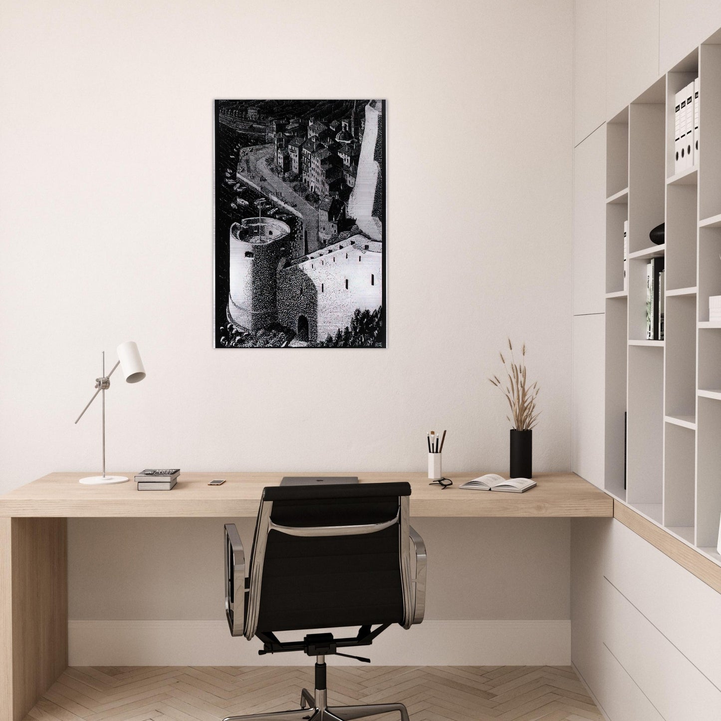 ESCHER (23) - MC Escher Brushed Aluminum Print - 70x100 cm / 28x40 inches | MC Escher Aluminum Print | MC Escher Prints