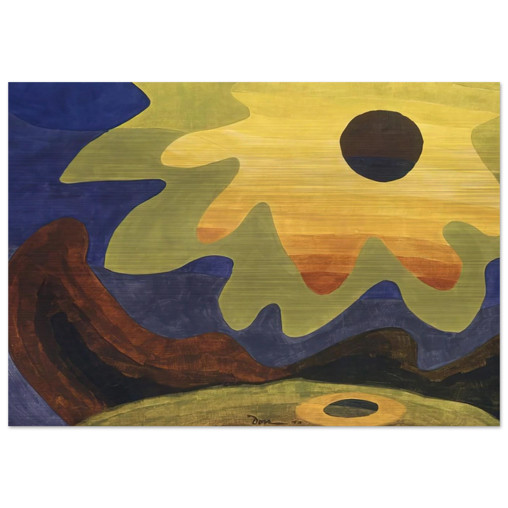Sun - 1943 - Arthur Dove Brushed Aluminum Print - 70x100 cm / 28x40 inches | Arthur Dove Aluminum Print | Arthur Dove Prints