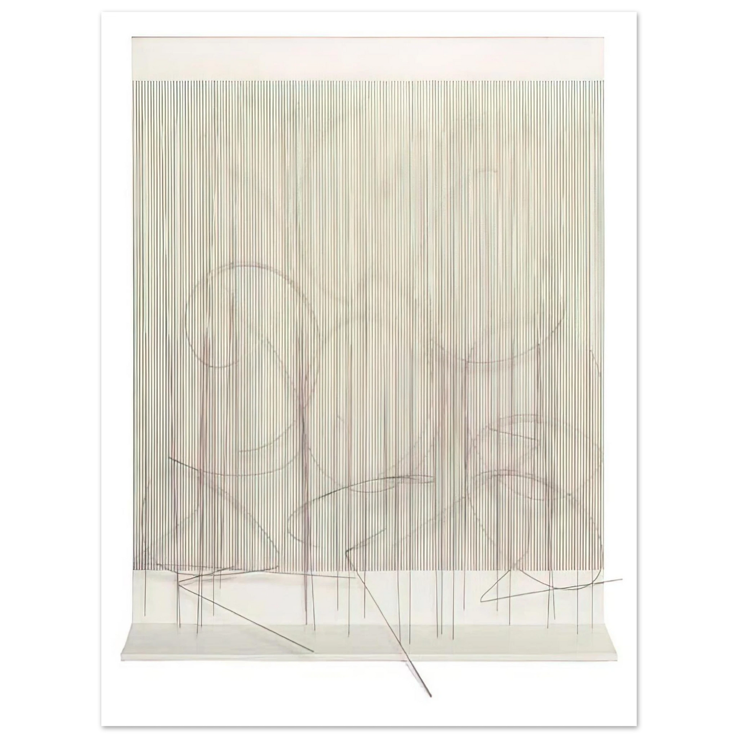 Jesus Rafael Soto - ESCRITURA ROSA PANTA  75x100 cm / 30x40inches Fine Art Poster