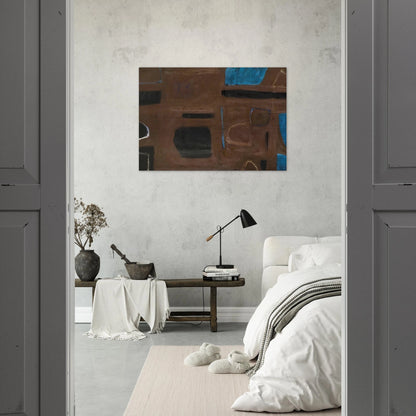 Brown and Black - 1960 - William Scott Brushed Aluminum Print - 70x100 cm / 28x40 inches | William Scott Aluminum Print | William Scott Prints