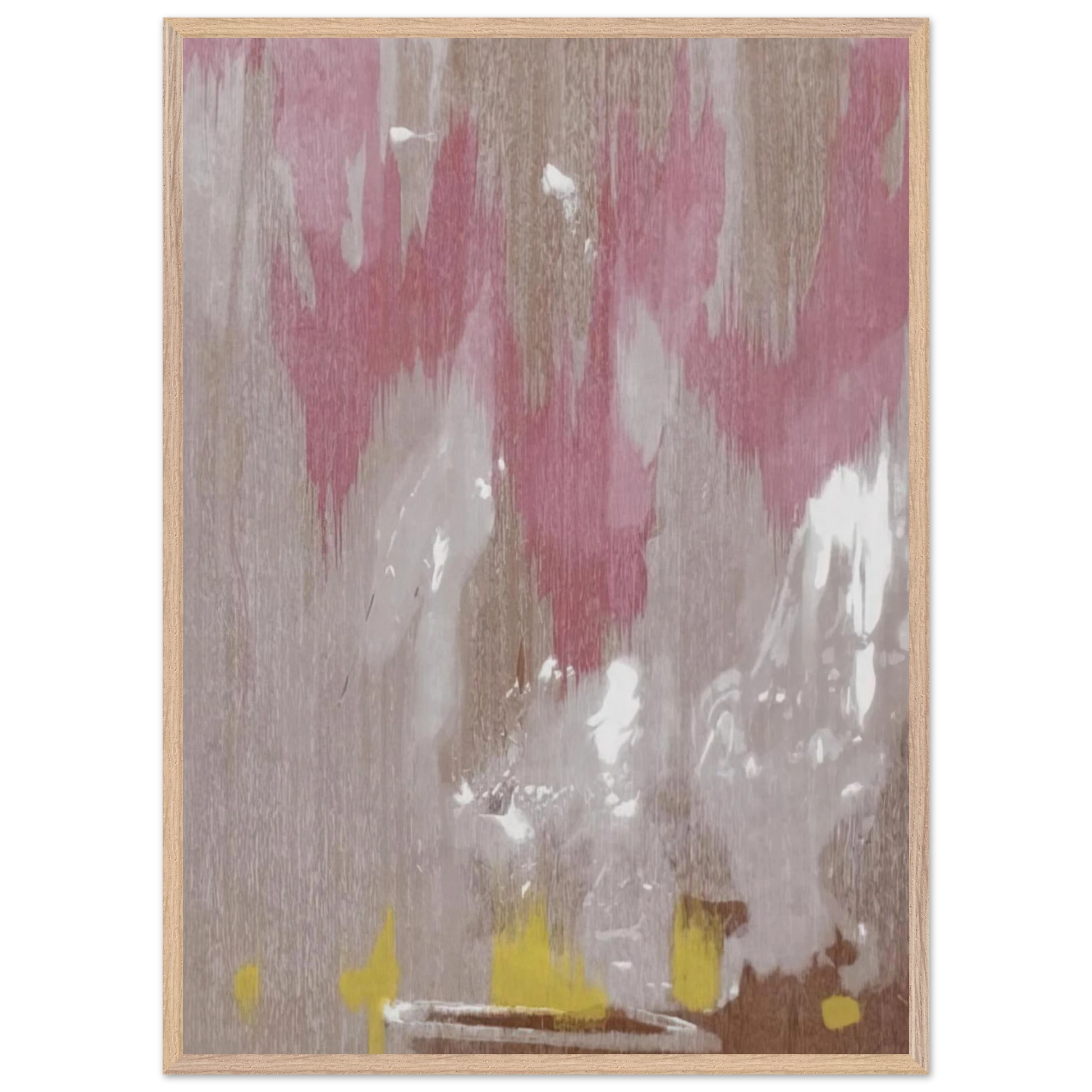 Helen Frankenthaler - Tales of Genji IV - 1998 Wall art - 20x25 cm / 8x10 inches - Premium Wooden Framed Poster With Fine Art Paper-canvas - Black frame