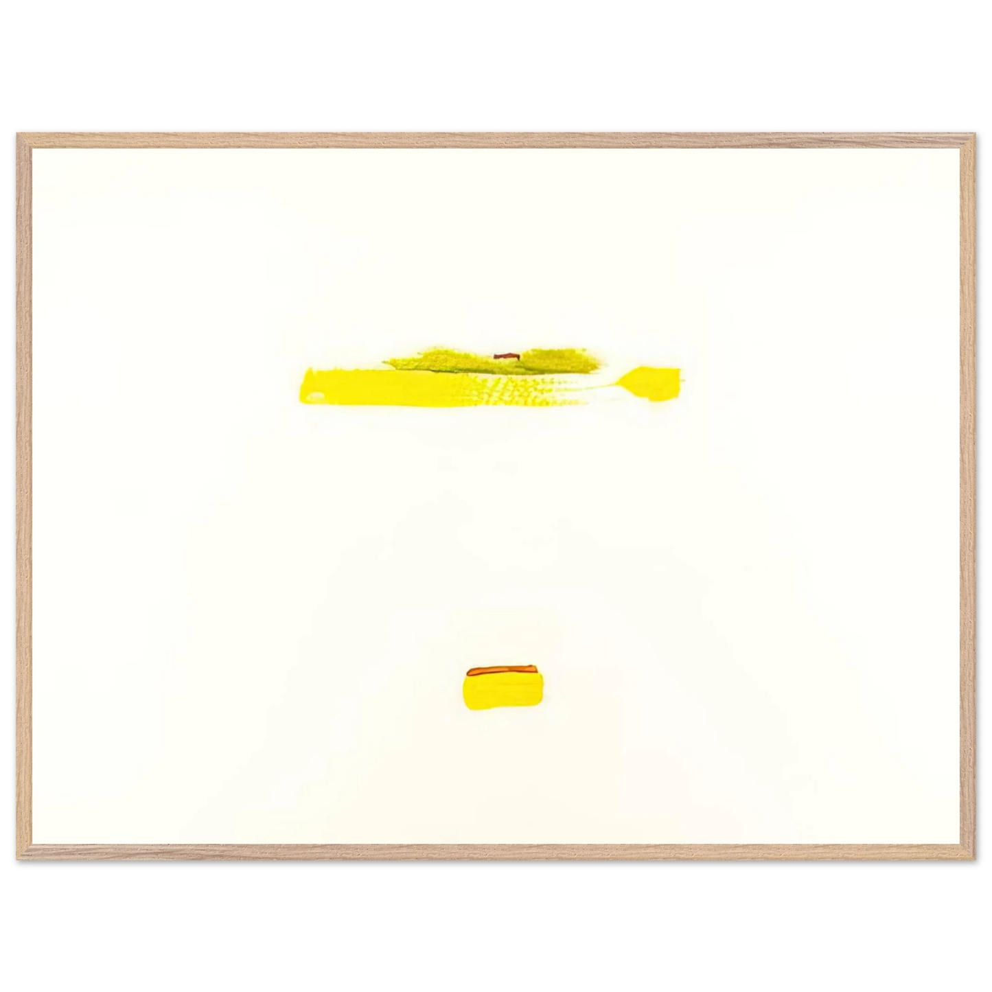 Helen Frankenthaler - New York III - 1972 Wall art - 30x45 cm / 12x18 inches - Premium Wooden Framed Poster With Fine Art Paper-canvas - Black frame