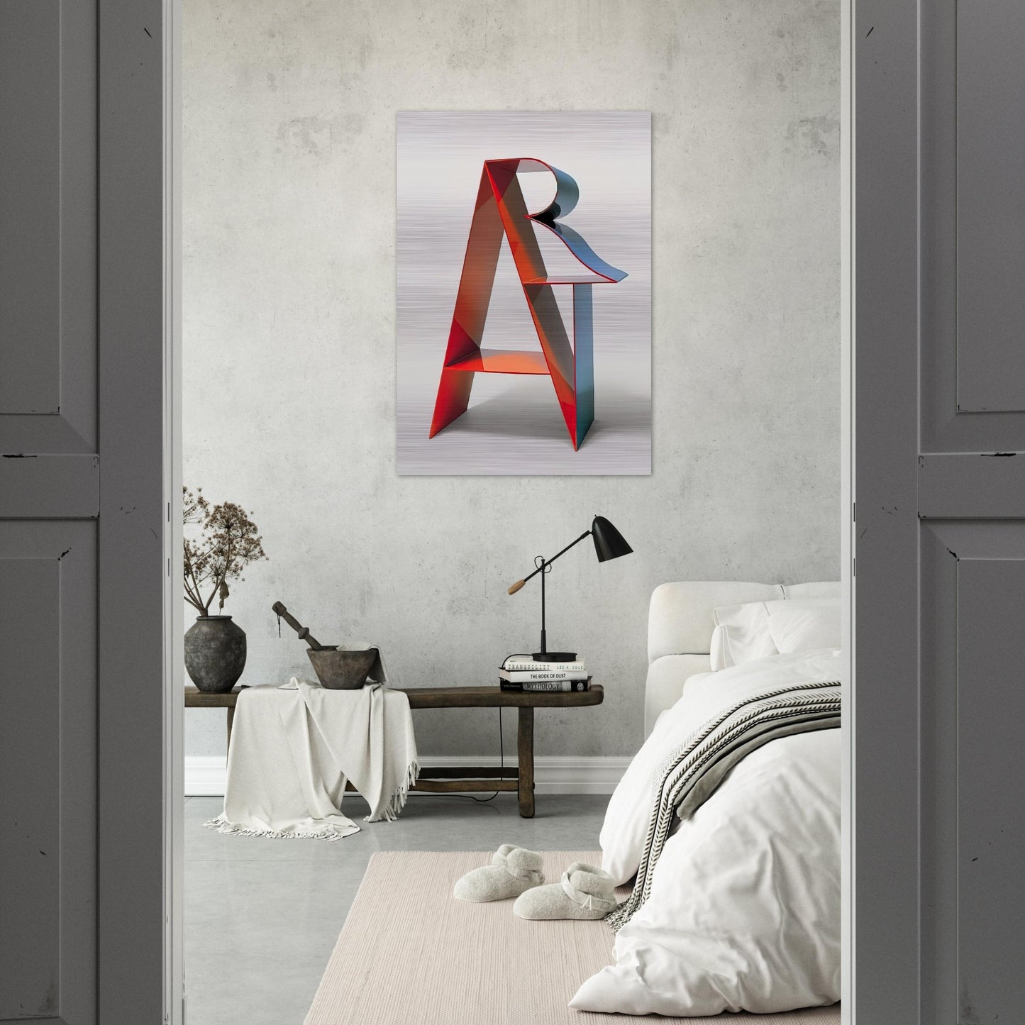 Art - Robert Indiana Brushed Aluminum Print - 70x100 cm / 28x40 inches | Robert Indiana Aluminum Print | Robert Indiana Prints