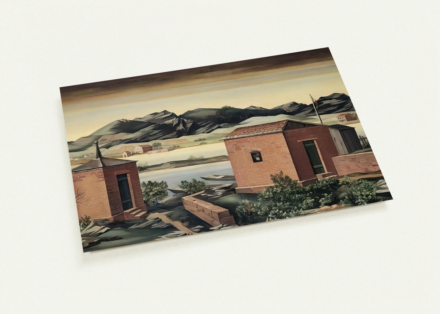 Imbarcadero a Zurigo - 1927 By Julius Bissier Pack of 10 Post Cards | Julius Bissier Post Cards | A6 (10.5 x 14.8 cm) - 4.1 x 5.8 inches