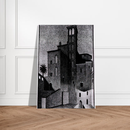 SS GIOVANNI ET PAOLO ROME MAY 1936 1936 - MC Escher Brushed Aluminum Print - 70x100 cm / 28x40 inches | MC Escher Aluminum Print | MC Escher Prints