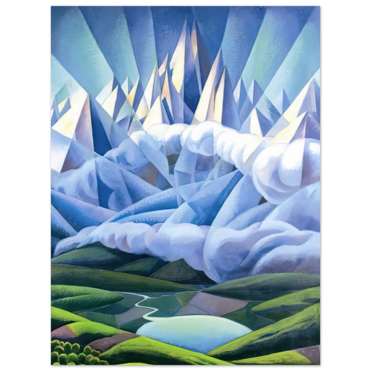 Gerardo Dottori - Forme ascenzionali o Forze ascenzionali - 1930  75x100 cm / 30x40inches Fine Art Poster