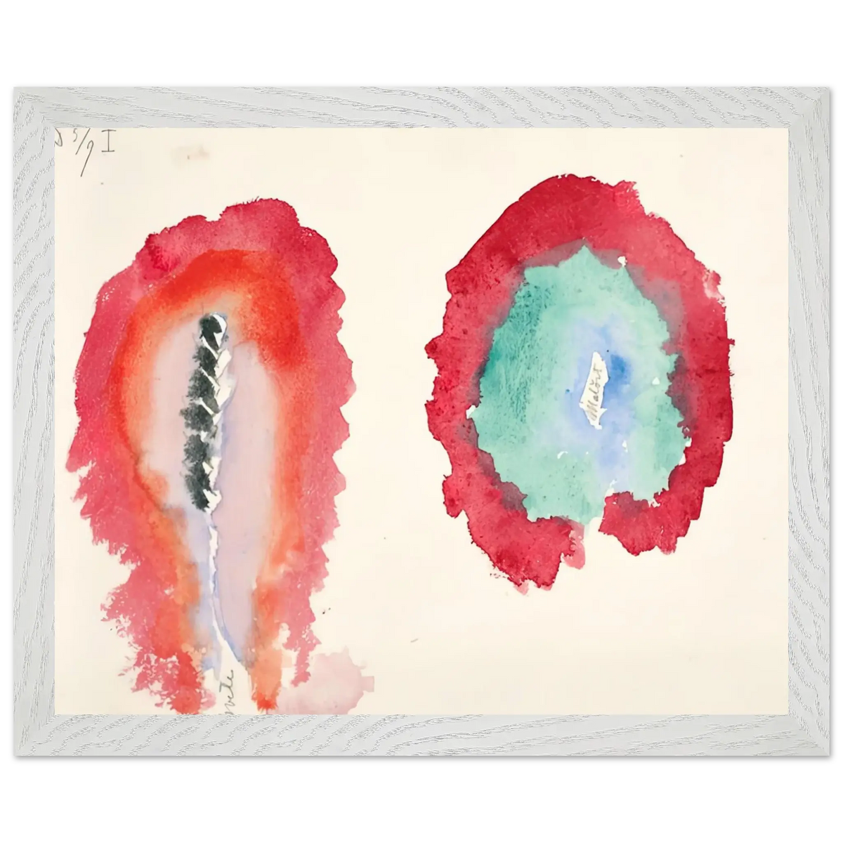 Hilma af Klint - WHEAT AND WORMWOOD 1922 Wall art - 28x43  cm / XL (11x17 Inches) - Fine Art Poster - -