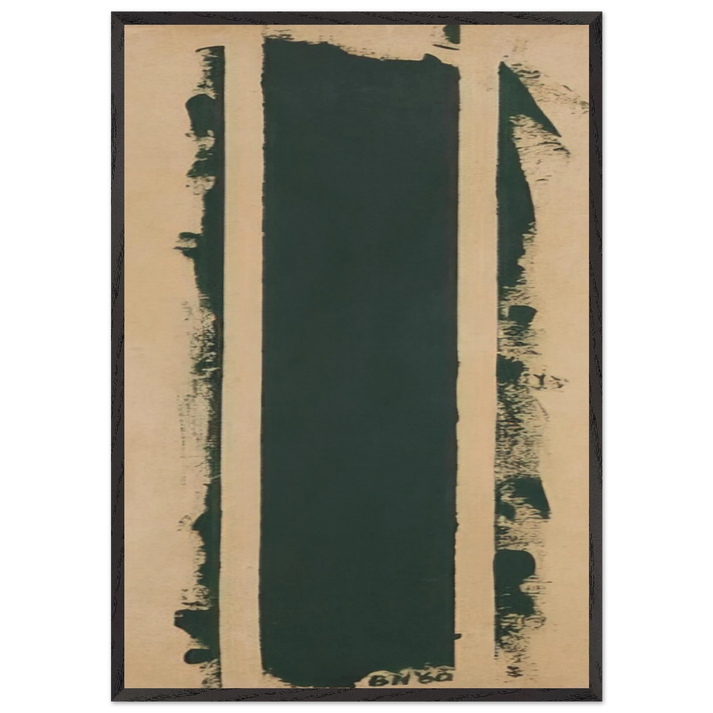 Treble - Barnett Newman 70x100 cm / 28x40 inches Framed Art Print – Black Wooden Frame