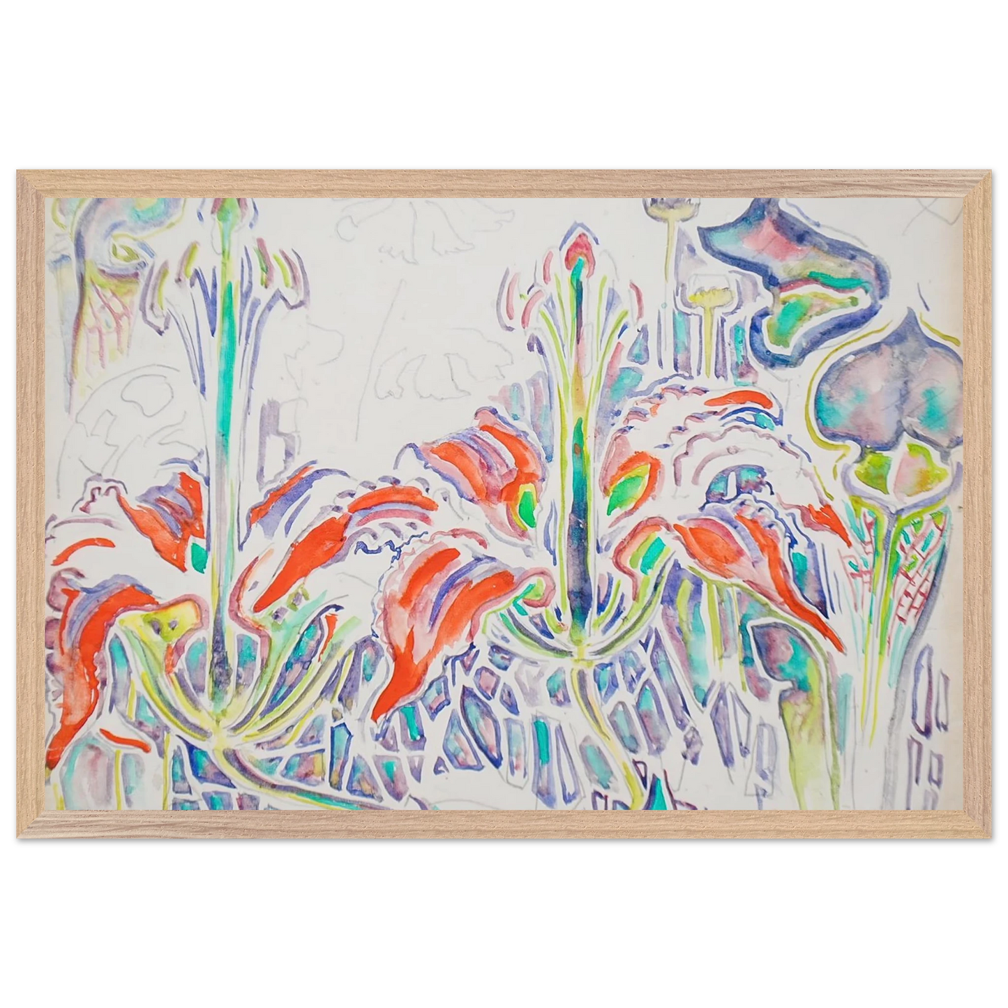 Walter Inglis Anderson - Walter Anderson Wall art - 15x20 cm / 6x8 inches - Premium Wooden Framed Poster With Fine Art Paper-canvas - Wood frame