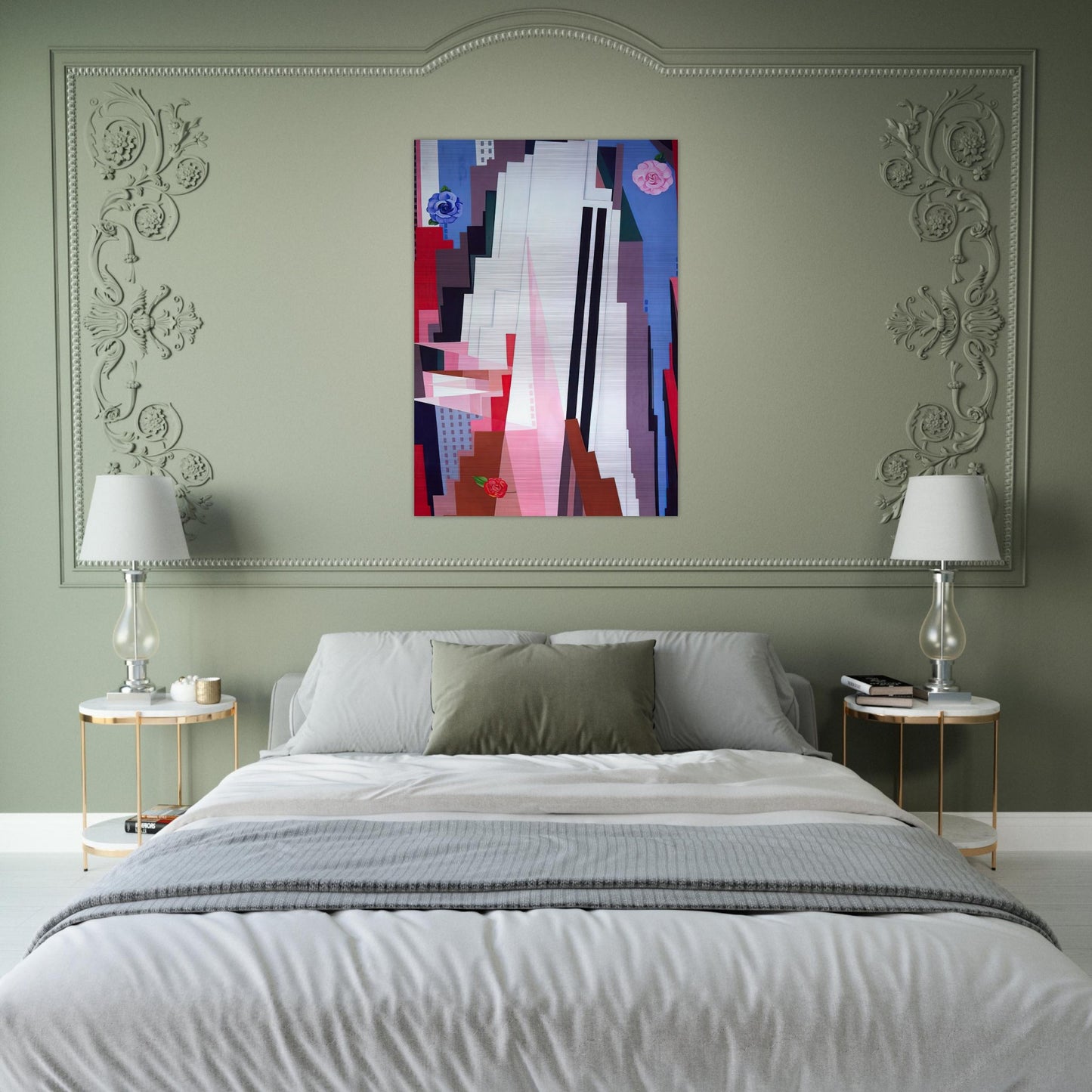 Manhattan - Georgia O'Keeffe Brushed Aluminum Print - 70x100 cm / 28x40 inches | Georgia O'Keeffe Aluminum Print | Georgia O'Keeffe Prints