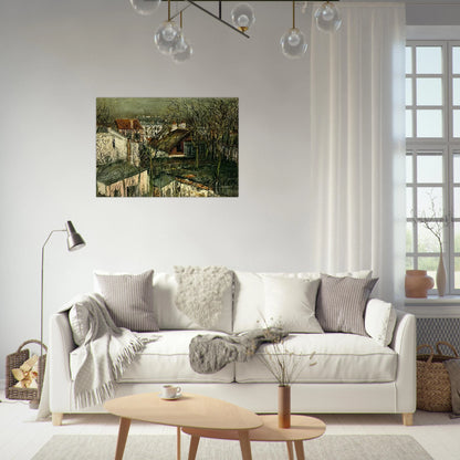 THE BERLIOZ HOUSE - Maurice Utrillo Brushed Aluminum Print - 70x100 cm / 28x40 inches | Maurice Utrillo Aluminum Print | Maurice Utrillo Prints