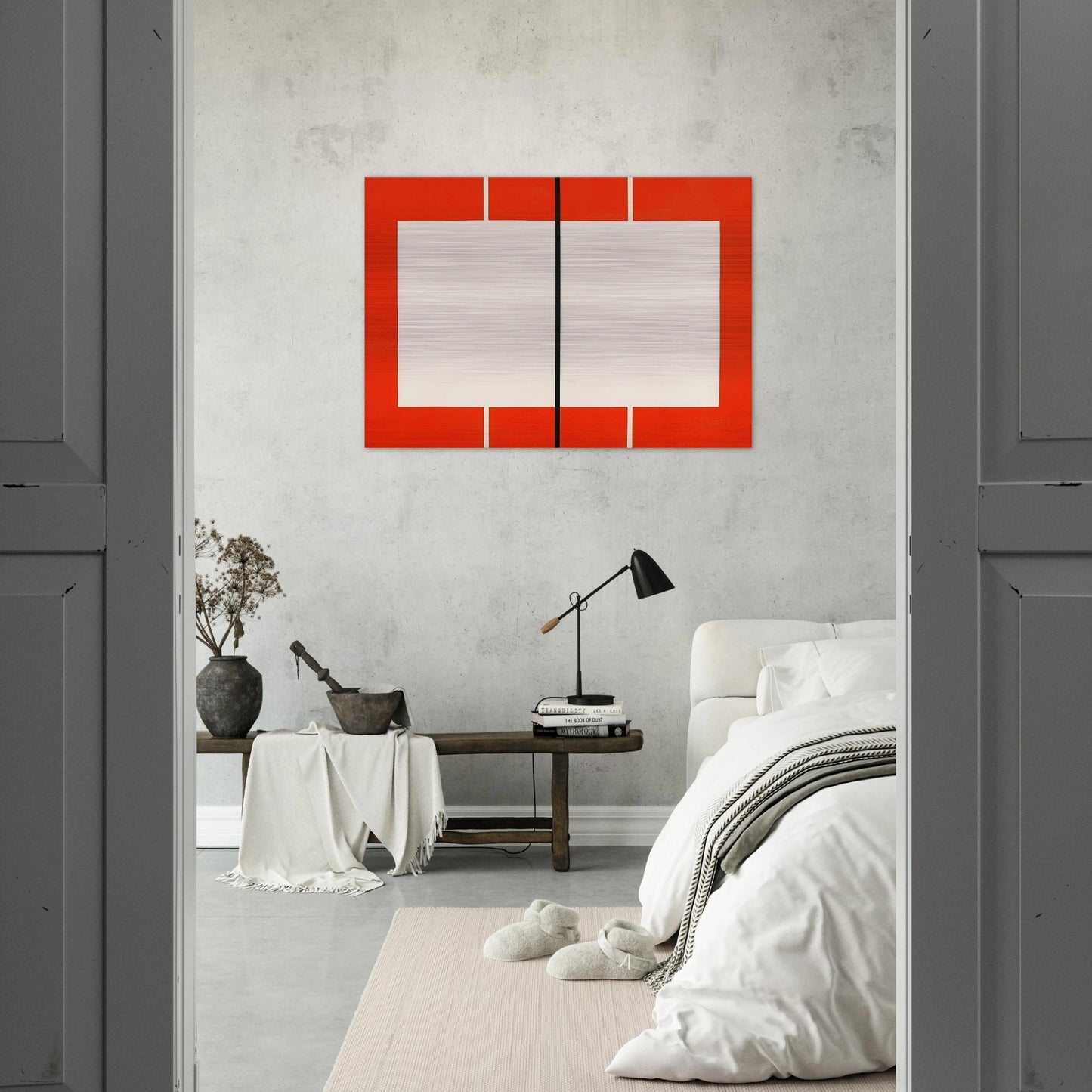 Untitled S. # 199 - 1990 - Donald Judd Brushed Aluminum Print - 70x100 cm / 28x40 inches | Donald Judd Aluminum Print | Donald Judd Prints