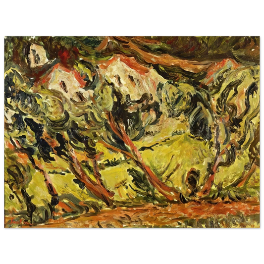 Chaim Soutine - CERET LANDSCAPE 1  75x100 cm / 30x40inches Fine Art Poster