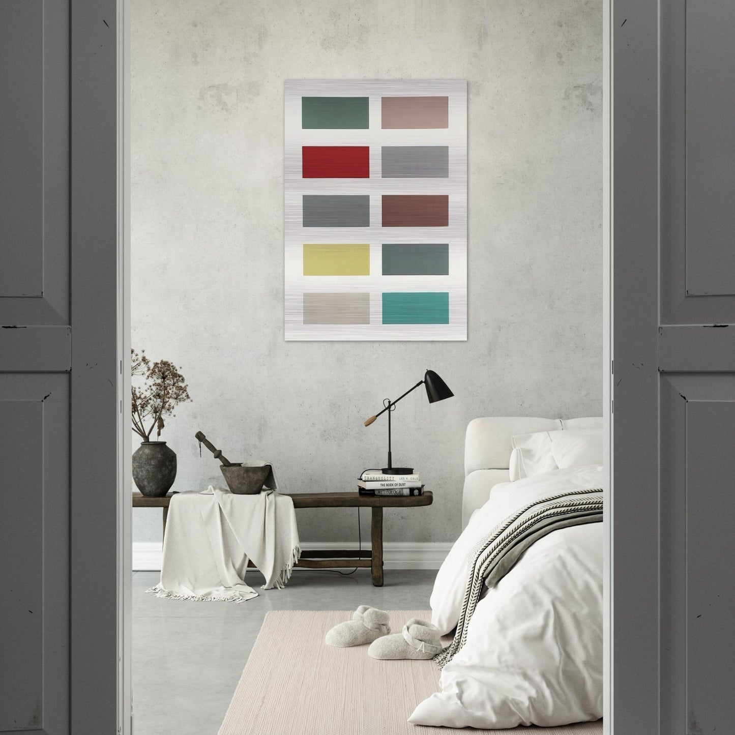 TEN COLOURS 1966 - Gerhard Richter Brushed Aluminum Print - 70x100 cm / 28x40 inches | Gerhard Richter Aluminum Print | Gerhard Richter Prints