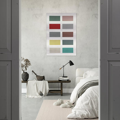 TEN COLOURS 1966 - Gerhard Richter Brushed Aluminum Print - 70x100 cm / 28x40 inches | Gerhard Richter Aluminum Print | Gerhard Richter Prints