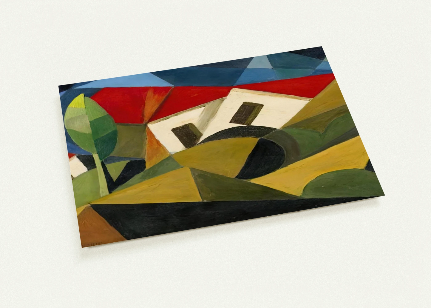 LANDSCAPE 1918 By Enrico Prampolini Pack of 10 Post Cards | Enrico Prampolini Post Cards | A6 (10.5 x 14.8 cm) - 4.1 x 5.8 inches