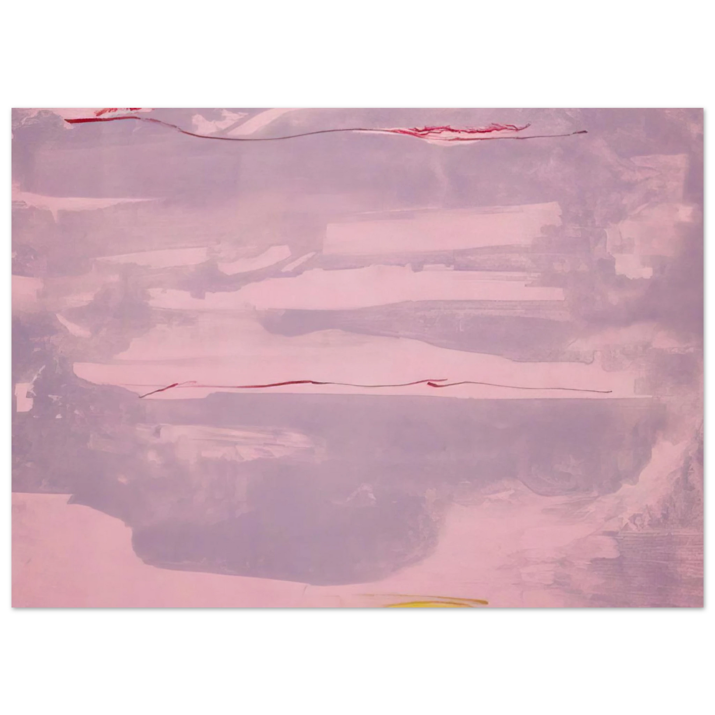 Helen Frankenthaler - Dream Walk - 1977 Wall art - 21x29.7 cm / 8x12" - Premium Wooden Framed Poster With Fine Art Paper-canvas - Wood frame