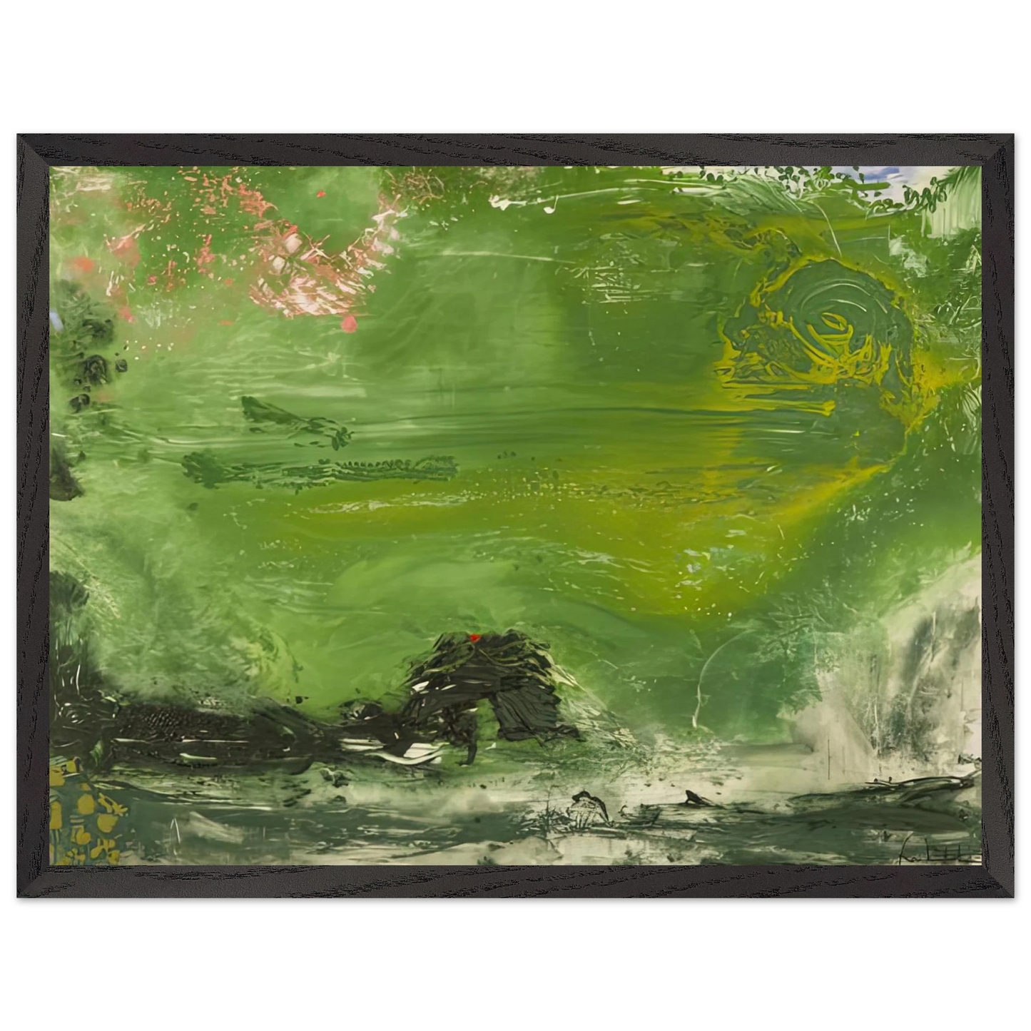 Helen Frankenthaler - Overture, 1992- Wall Art - 28x40 inches / 70x70 cm - Canvas (Imperial)-canvas - -