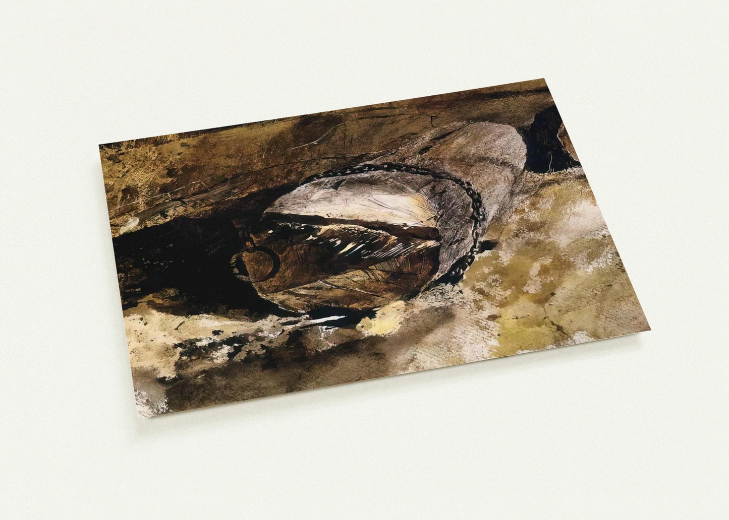LOG CHAIN By Andrew Wyeth Pack of 10 Post Cards | Andrew Wyeth Post Cards | A6 (10.5 x 14.8 cm) - 4.1 x 5.8 inches