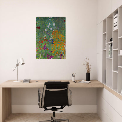 BLUMENGARTEN 1907 - Gustav Klimt Brushed Aluminum Print - 70x100 cm / 28x40 inches | Gustav Klimt Aluminum Print | Gustav Klimt Prints