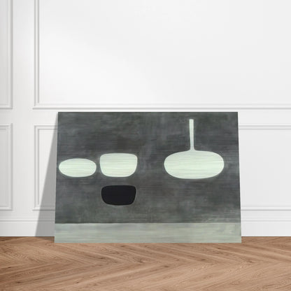 Grey Still Life - 1969 - William Scott Brushed Aluminum Print - 70x100 cm / 28x40 inches | William Scott Aluminum Print | William Scott Prints
