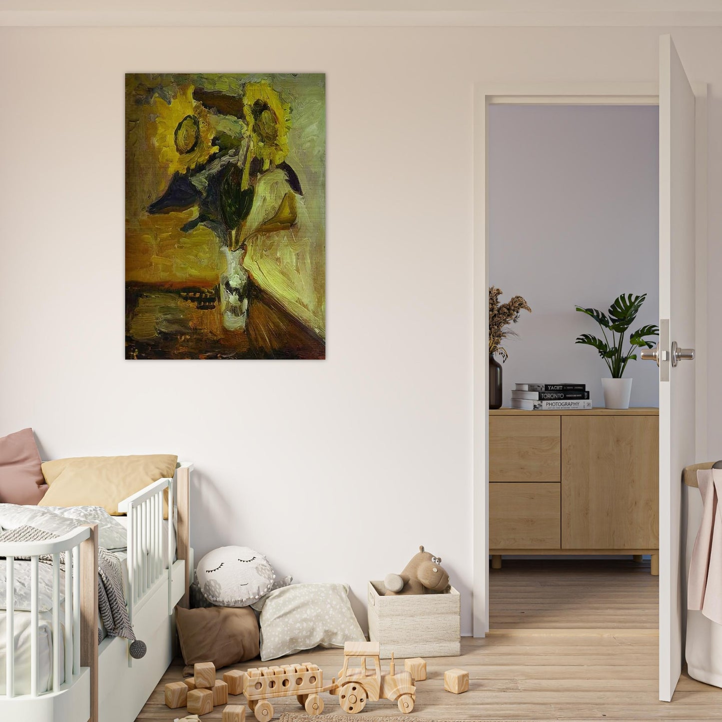 VASE OF SUNFLOWERS 1898 - Henri Matisse Brushed Aluminum Print - 70x100 cm / 28x40 inches | Henri Matisse Aluminum Print | Henri Matisse Prints
