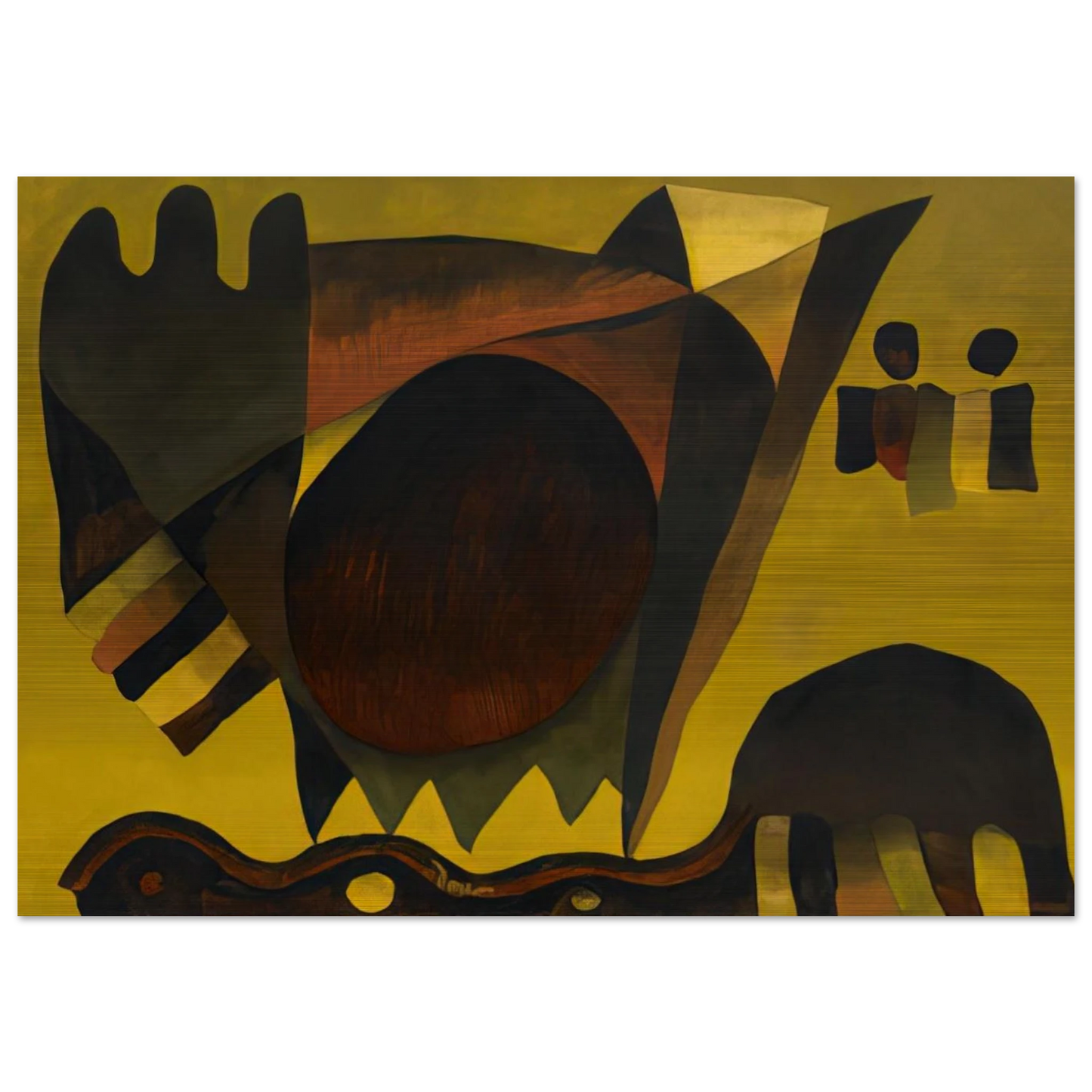 Indian Summer - 1941 - Arthur Dove Brushed Aluminum Print - 70x100 cm / 28x40 inches | Arthur Dove Aluminum Print | Arthur Dove Prints