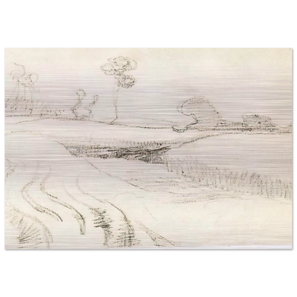 Little Stream Surrounded by Bushes - Vincent van Gogh Brushed Aluminum Print - 70x100 cm / 28x40 inches | Vincent van Gogh Aluminum Print | Vincent van Gogh Prints