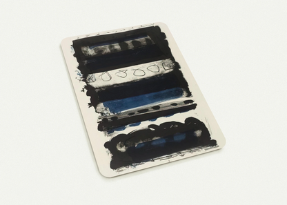 Black and Blue Stripes - 1958 By Patrick Heron Pack of 10 Post Cards | Patrick Heron Post Cards | A6 (10.5 x 14.8 cm) - 4.1 x 5.8 inches