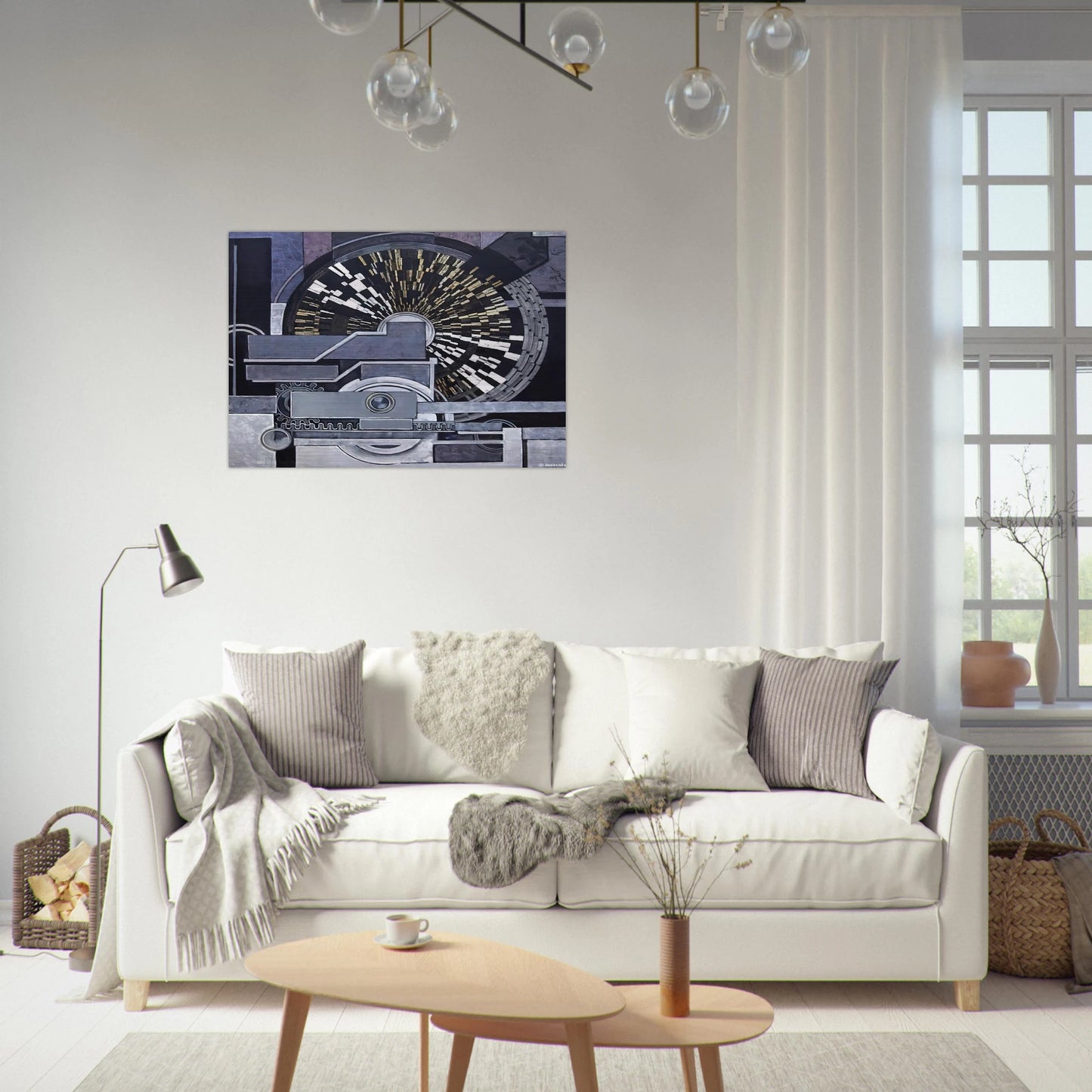 Music - Frantisek Kupka Brushed Aluminum Print - 70x100 cm / 28x40 inches | Frantisek Kupka Aluminum Print | Frantisek Kupka Prints