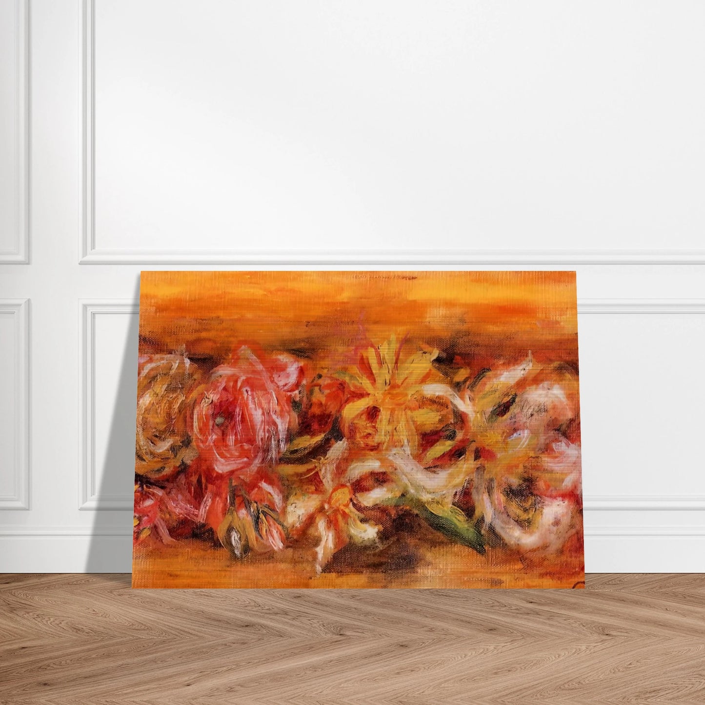Garland of Flowers - Pierre-Auguste Renoir Brushed Aluminum Print - 70x100 cm / 28x40 inches | Pierre-Auguste Renoir Aluminum Print | Pierre-Auguste Renoir Prints